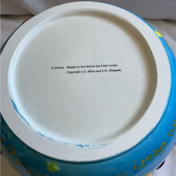 NIB Large Vintage Disney Winnie the Pooh -Themed Ceramic Halloween Bowl - Picture 7 of 9
